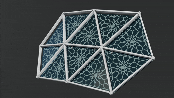 Project-Based Animation Model of a Free form Structure